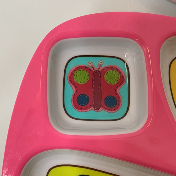 HOME Set of 2 Melamine Sectioned Plates - Picture 6 of 10